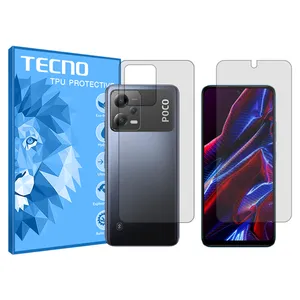 Tecno HyGEL model transparent screen protector suitable for Xiaomi Poco X5 mobile phone with back screen protector