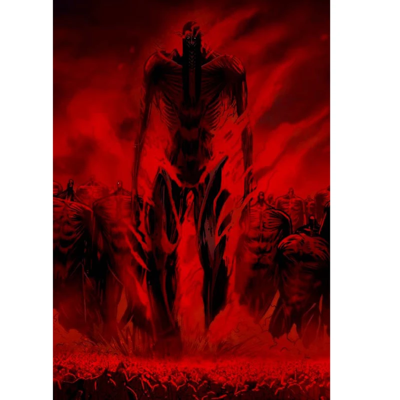 پوستر مدل انیمه اتک ان تایتان Attack on titan طرح ارن ییگر Eren Yeager کد 658