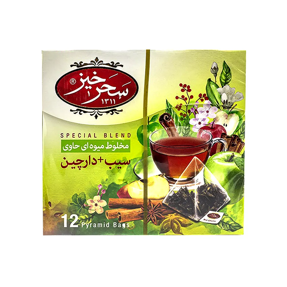 دمنوش سیب و دارچین سحر خیز بسته 12 عددی