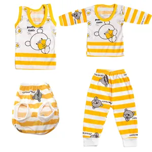 ست 4 تکه لباس نوزادی مدل krs-zrd