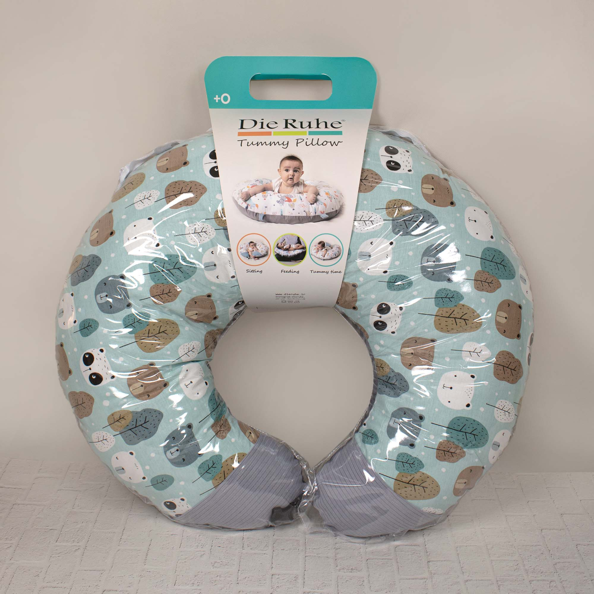 بالش شیردهی دی روحه مدل پاندا آبی