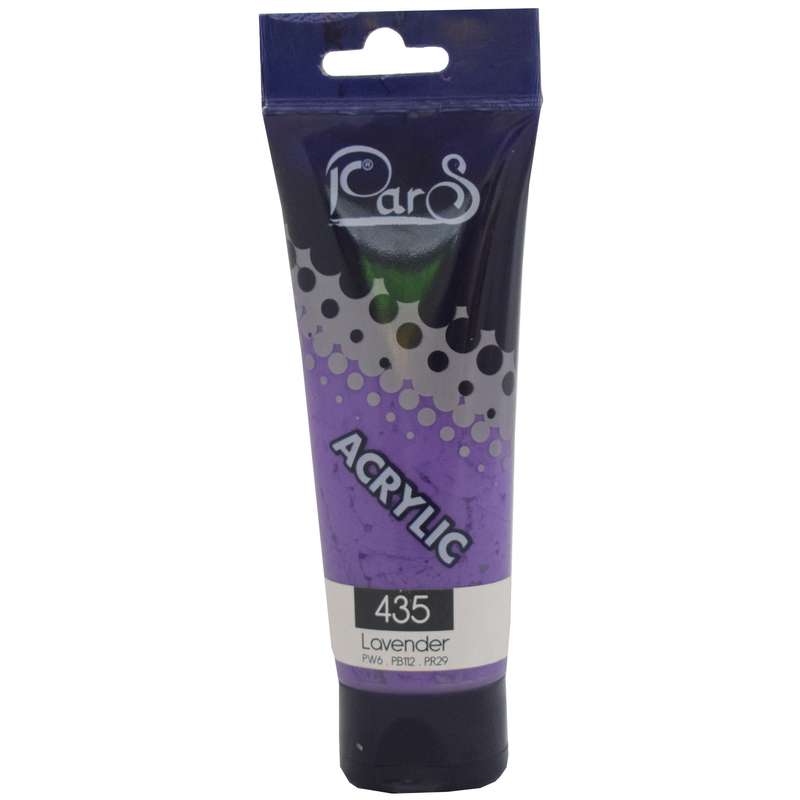 رنگ اکریلیک پارس کد 435 lovender حجم 75 میلی لیتر