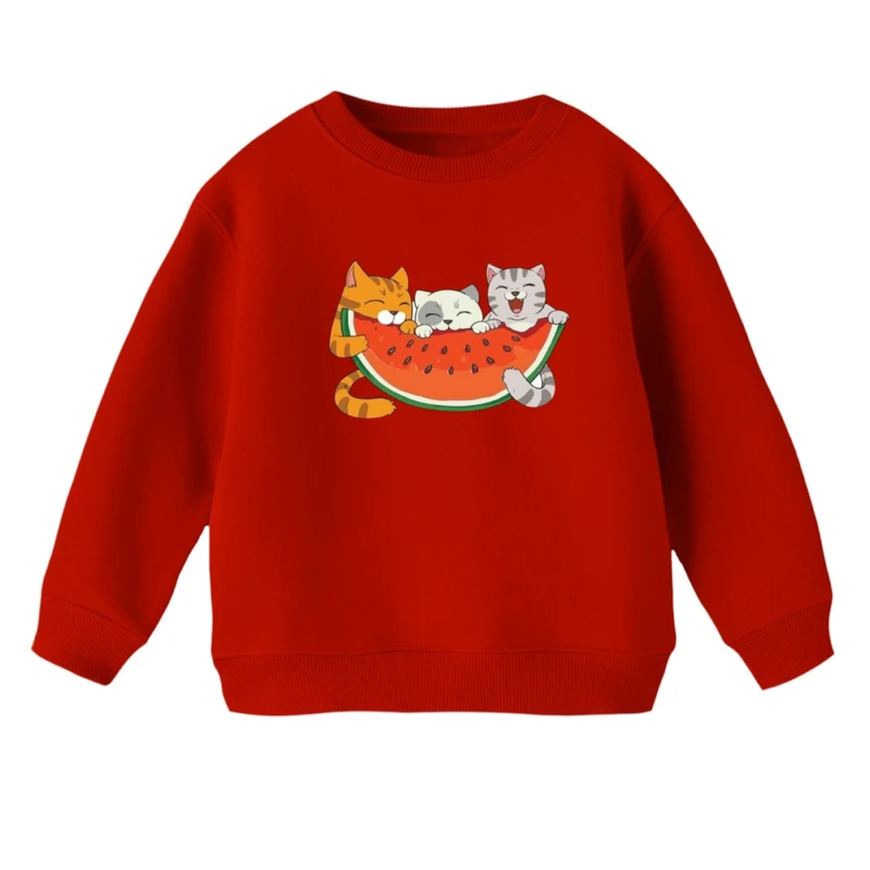 سویشرت بچگانه مدل گربه یلدایی کد 4