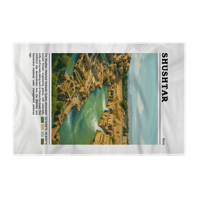 کاغذ کادو ترمه طراحان ایده مدل سازه های آبی شوشتر کد map0818 سایز 57x37 سانتی متر