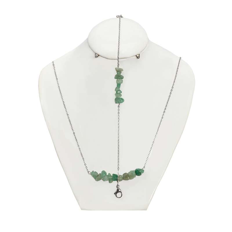 نیم ست زنانه مدل سنگ آونتورین