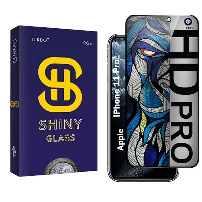 محافظ صفحه نمایش شیشه ای حریم شخصی آتوچبو مدل LIHD-AT مناسب برای گوشی موبایل اپل iPhone 11 Pro