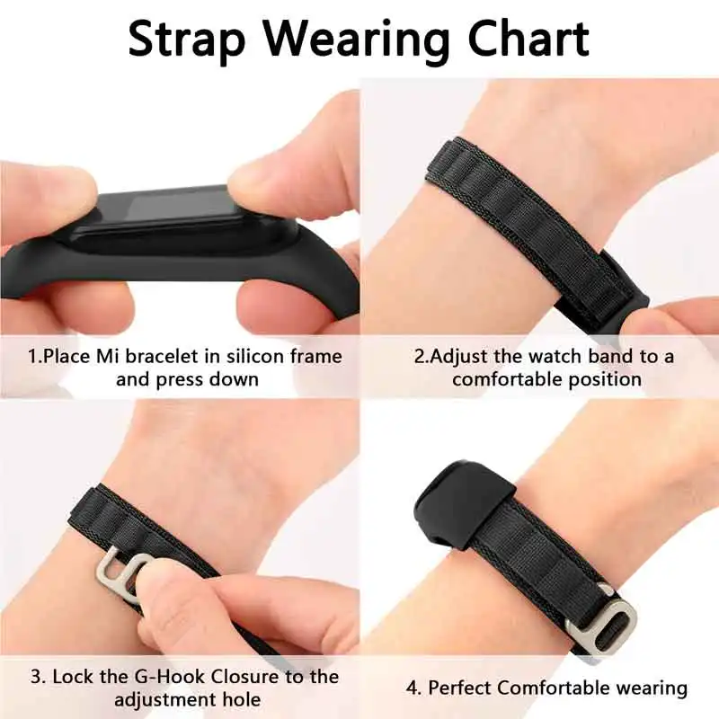 بند مسیر طرح رنگین کمون مدل LOOP ALPINE مناسب برای ساعت هوشمند شیائومی Mi band 7