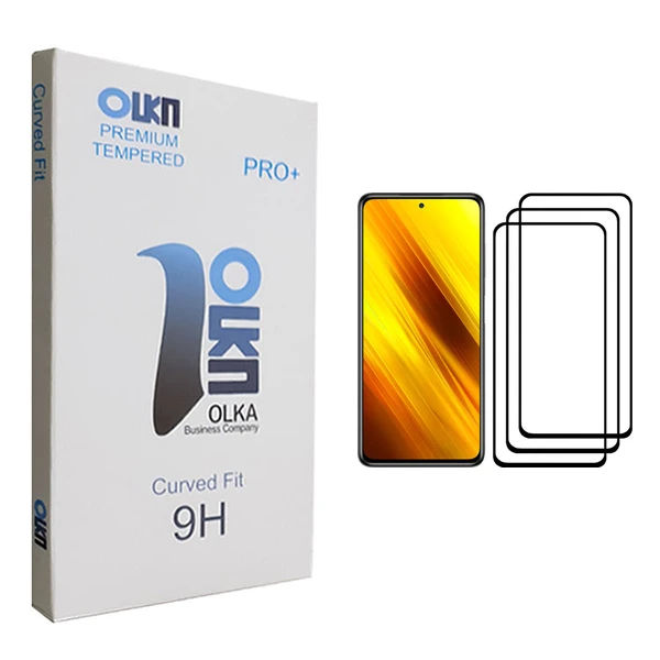 محافظ صفحه نمایش الکا مدل +PRO مناسب برای گوشی موبایل شیائومی Poco X3 بسته سه عددی