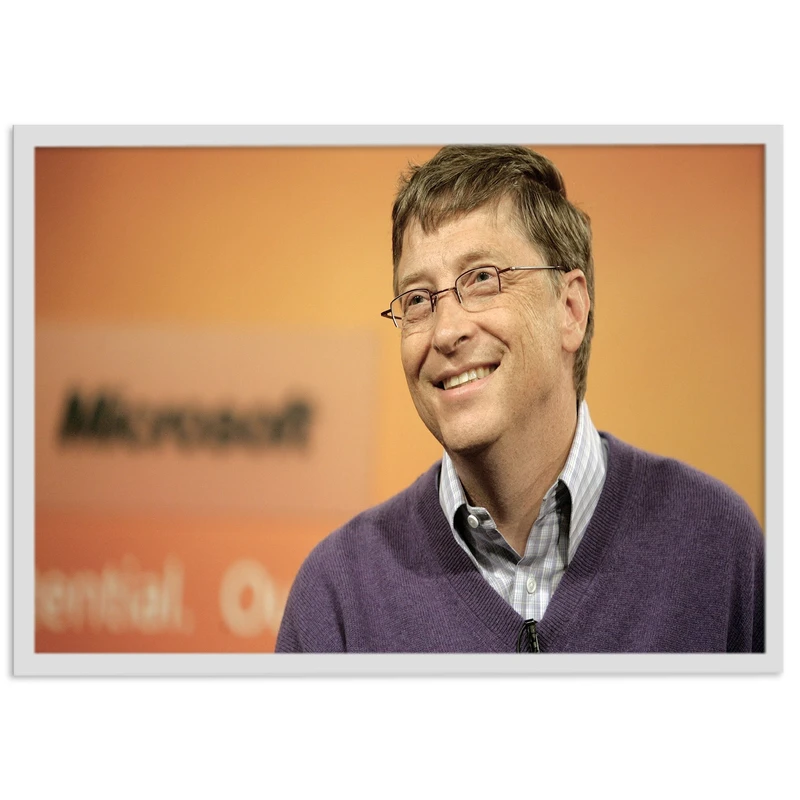 تابلو نوری بکلیت مدل طرح بیل گیتس bill gates مدل لایت باکس W-s1956