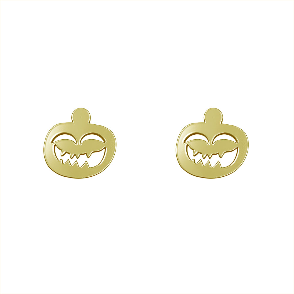 گوشواره طلا 18 عیار زنانه مدوپد مدل هندسی کد GA1-10317