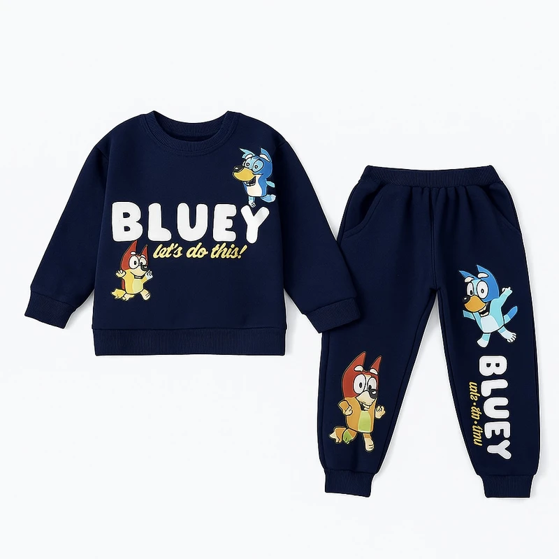 ست سویشرت و شلوار راحتی پسرانه مدل بلویی