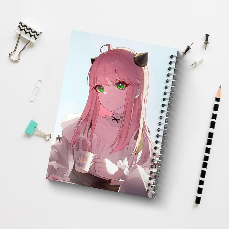 دفتر نقاشی 50 برگ خندالو مدل انیا انیمه اسپای ایکس فمیلی Spy X Family کد 22199