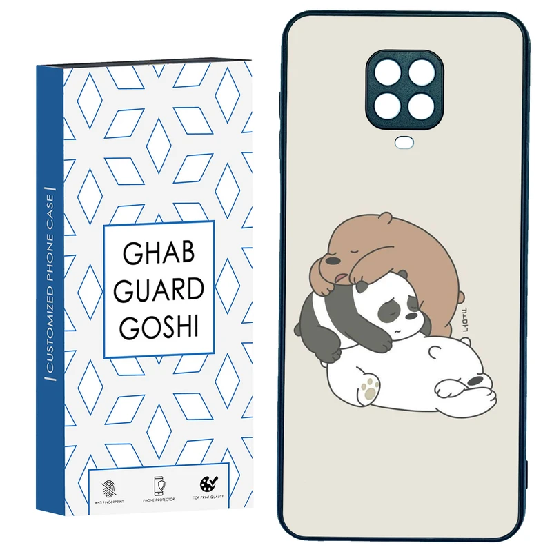 کاور قاب گارد گوشی طرح سه خرس کله پوک کد TPU-274 مناسب برای گوشی موبایل شیائومی Redmi Note 9 pro / Note 9s