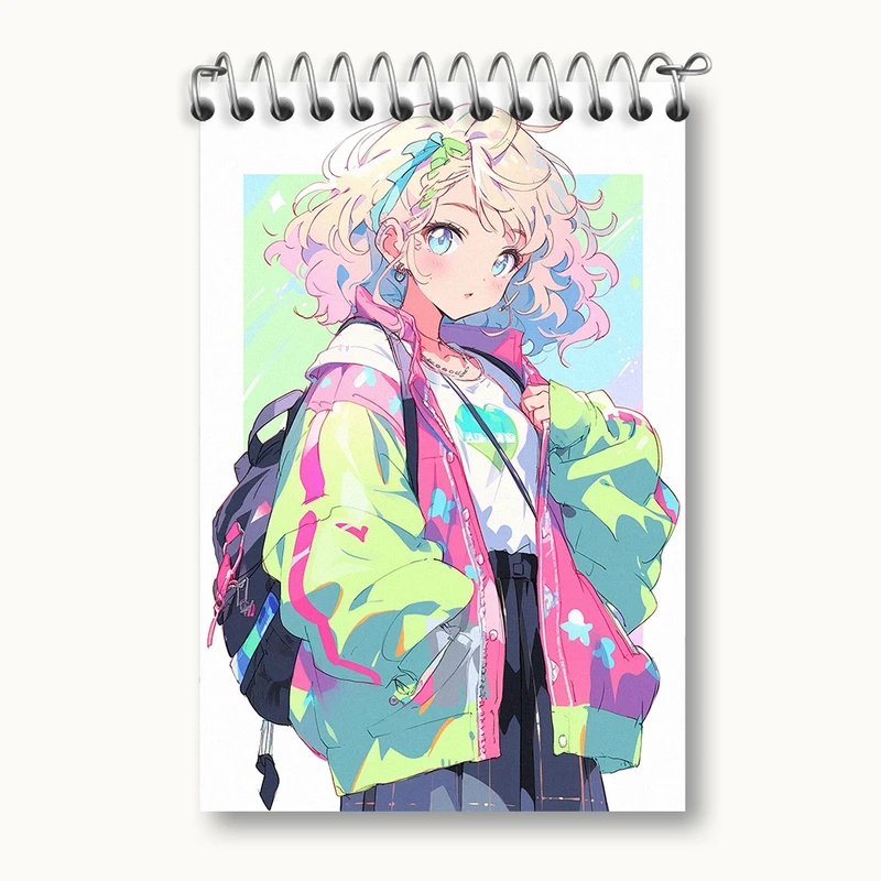 دفتر یادداشت 50 برگ خندالو مدل دخترانه کد F631