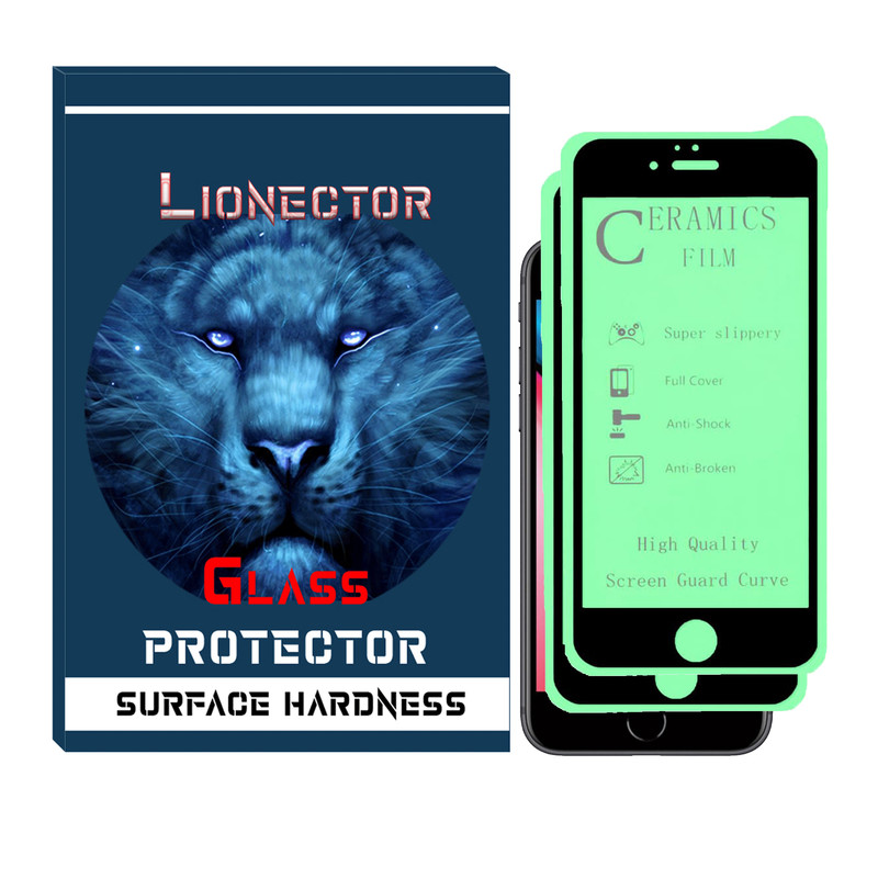 محافظ صفحه نمایش سرامیکی لایونکتور مدل LICR-02 مناسب برای گوشی موبایل اپل IPHONE 8 بسته دو عددی