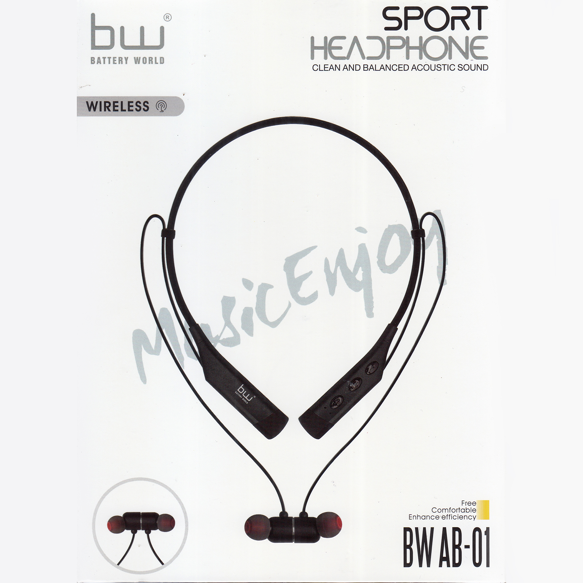 هندزفری بلوتوثی بی دبلیو مدل AB_01