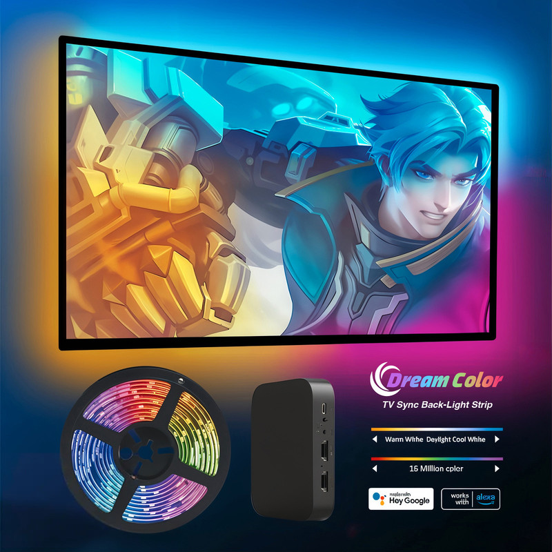 ریسه هوشمند تلویزیون مدل TV sync box مجموعه ۴ عددی