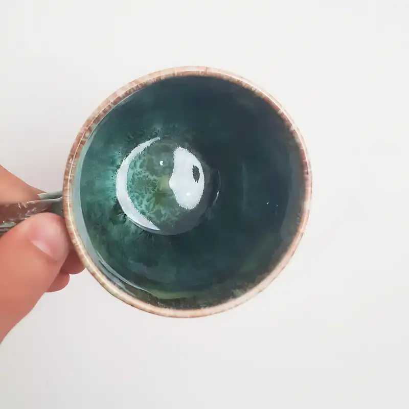 لیوان سرامیکی مدل برکه ای بسته 6 عددی