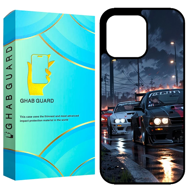 کاور قاب گارد طرح ماشین مدل GCHP15PM مناسب برای گوشی موبایل اپل iPhone 15 Pro Max