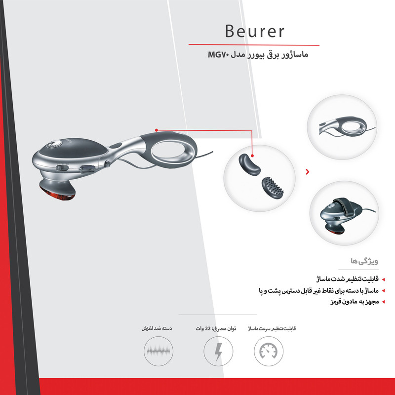 ماساژور برقی بیورر مدل MG70