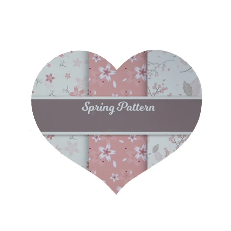 پادری مدل قلب طرح بهار کد 8167 سایز 90 × 90 سانتی متر