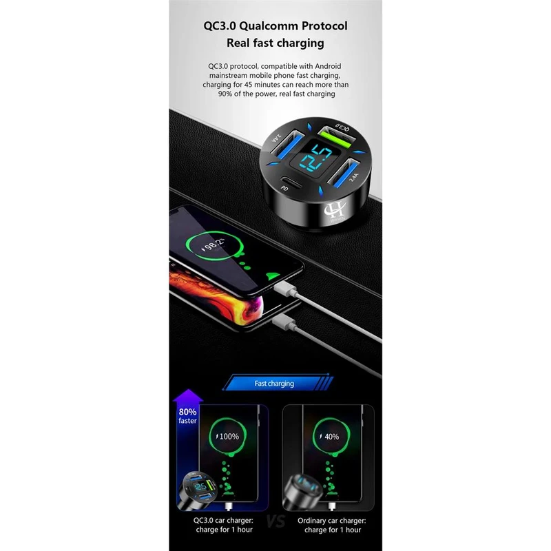 عکس شماره 9 : شارژر فندکی هارمن مدل pd4qc3