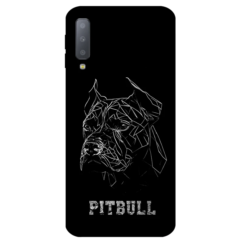 کاور مگافون طرح پیتبول مدل 1883 مناسب برای گوشی موبایل سامسونگ Galaxy A750 / A7 2018 