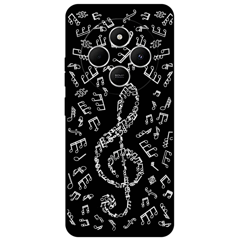 کاور مگافون طرح نوت موسیقی مدل 1370 مناسب برای گوشی موبایل شیائومی Redmi 14C   