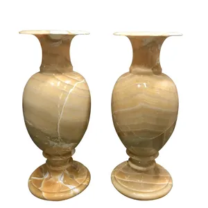 گلدان سنگی مدل اونیکس پرتغالی کد 002 بسته 2 عددی