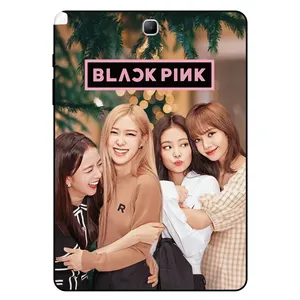 کاور مگافون طرح بلک پینک مدل 8253 مناسب برای تبلت سامسونگ Galaxy Tab A 9.7 2015 With S Pen / P550 / P555 