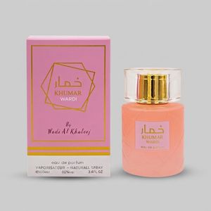 ادو پرفیوم زنانه وادی الخلیج مدل khumar wardi حجم 100 میلیلیتر، با رایحه معتدل مرکباتی و گلی