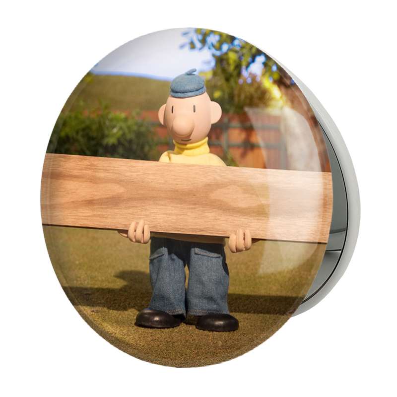 آینه جیبی خندالو طرح پت و مت مدل تاشو کد 28054