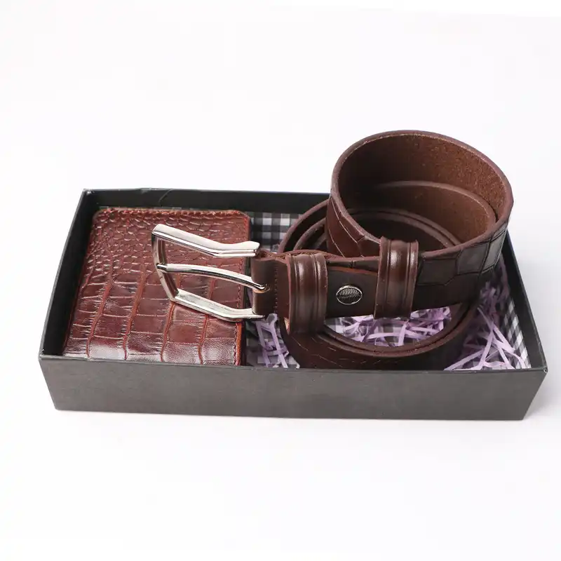 ست هدیه مردانه مدل چرم طبیعی