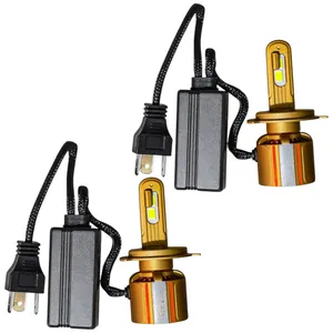 لامپ نور پایین و نور بالا چراغ جلو تک حالته بست یدک مدل یخی کد X19 با پایه H4 مناسب برای رنو ال ۹۰ و مگان بسته  ۲ عددی 