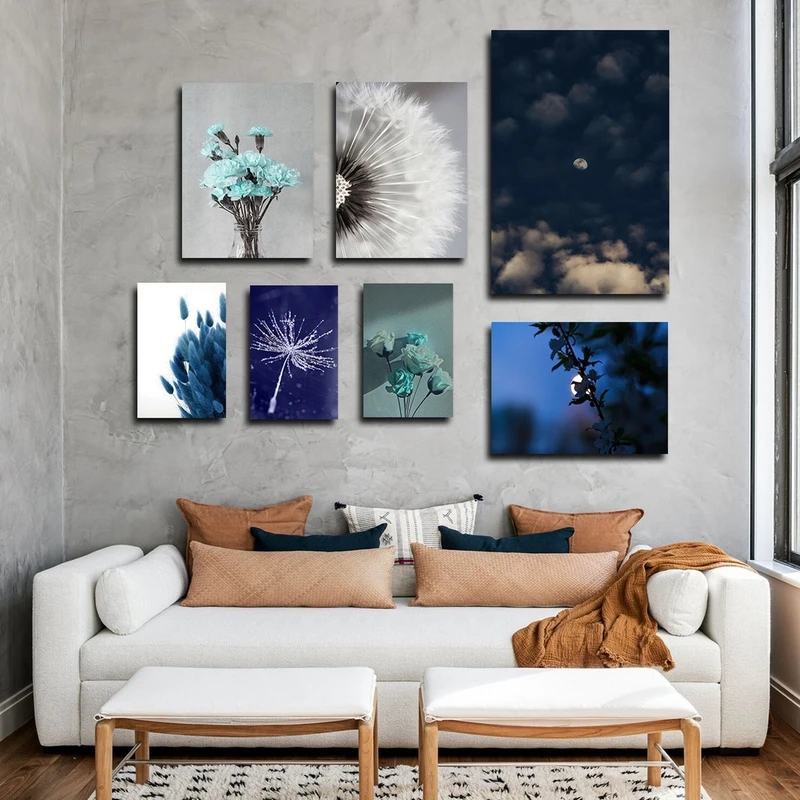 تابلو شاسی بکلیت طرح طبیعت و قاصدک مدل SH-2406 مجموعه 7 عددی