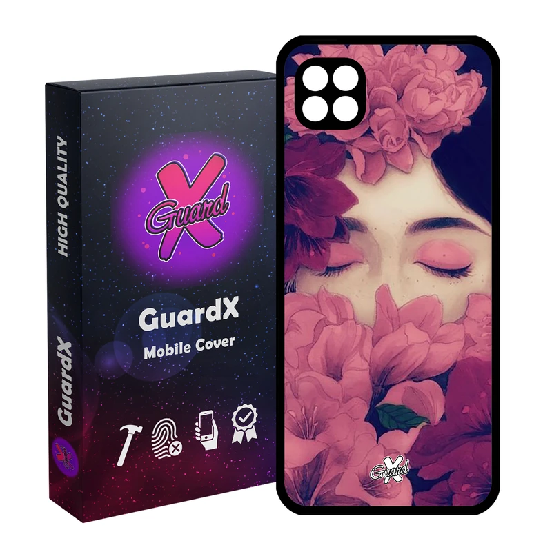 کاور گارد ایکس طرح Girl مدل Glass10027 مناسب برای گوشی موبایل سامسونگ Galaxy A22 5G