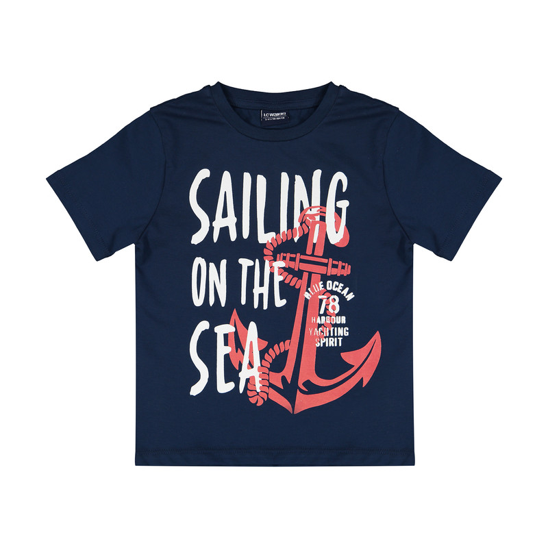 تی شرت پسرانه ال سی وایکیکی مدل 1S40264Z4-JC7-NAVY