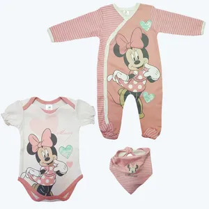 ست 3 تکه لباس نوزادی دیزنی مدل مینی موس Minnie Mouse