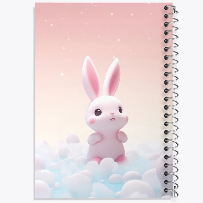 دفتر مشق 50 برگ خندالو طرح خرگوش کیوت کد F2730