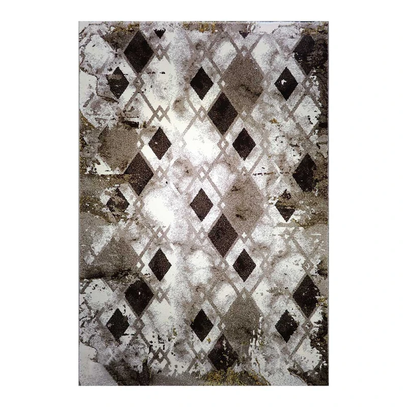 فرش ماشینی 320 شانه فرش ساوین زمینه کرم حاشیه کرم مدل 2232