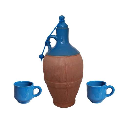 ست 3 تکه کوزه و لیوان سفالی کد S N
