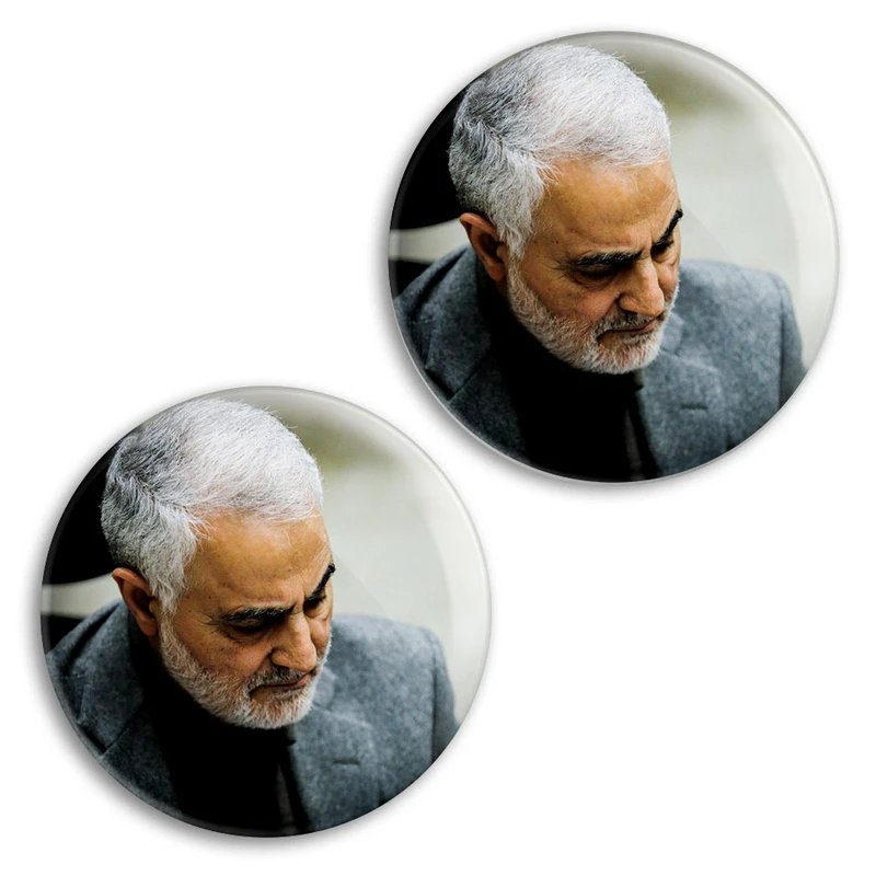 مگنت پرمانه طرح حاج قاسم سلیمانی کد pmag2.26931 مجموعه 2 عددی