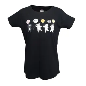 تی شرت آستین کوتاه زنانه مدل گربه ها