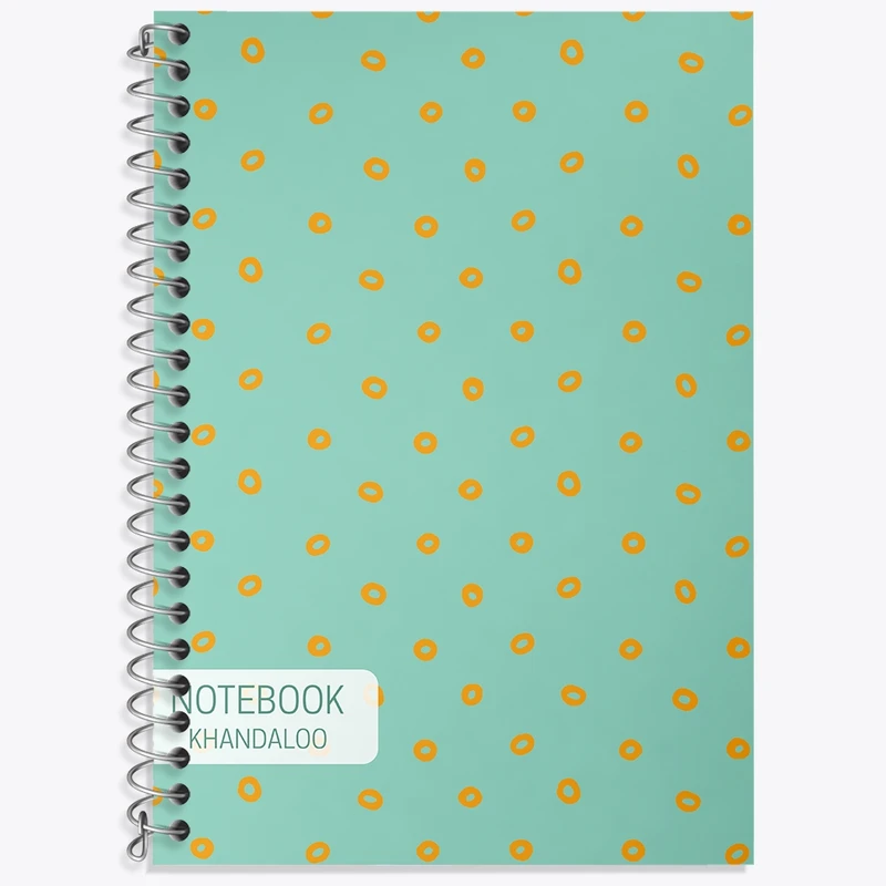 دفتر زبان 50 برگ خندالو مدل دو خط طرح پترن فانتزی کد N692