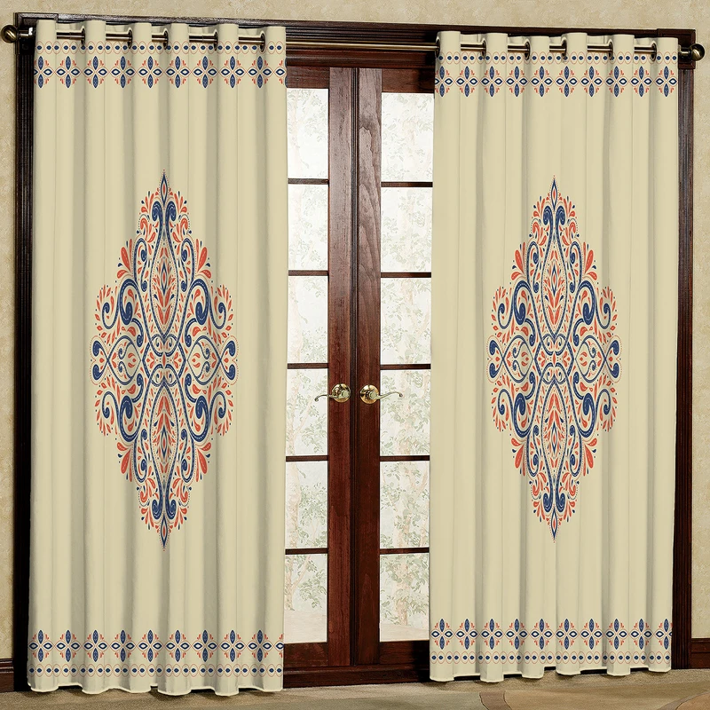 پرده مدل مخمل پانچی کد 1239T2 سایز 200x140 سانتی متر