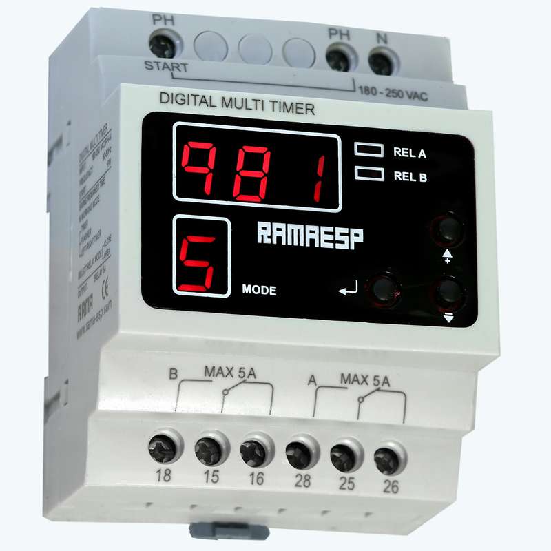 تایمر چپگرد راستگرد دیجیتال راما کد 41 بسته 5 عددی تایمر چپگرد راستگرد دیجیتال راما کد 41 بسته 5 عددی