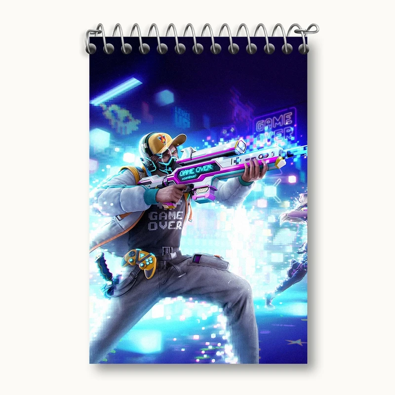 دفتر یادداشت 50 برگ خندالو مدل Free Fire کد F2489