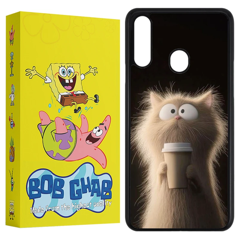 کاور باب قاب طرح گربه مدل BCPA20S مناسب برای گوشی موبایل سامسونگ Galaxy A20s
