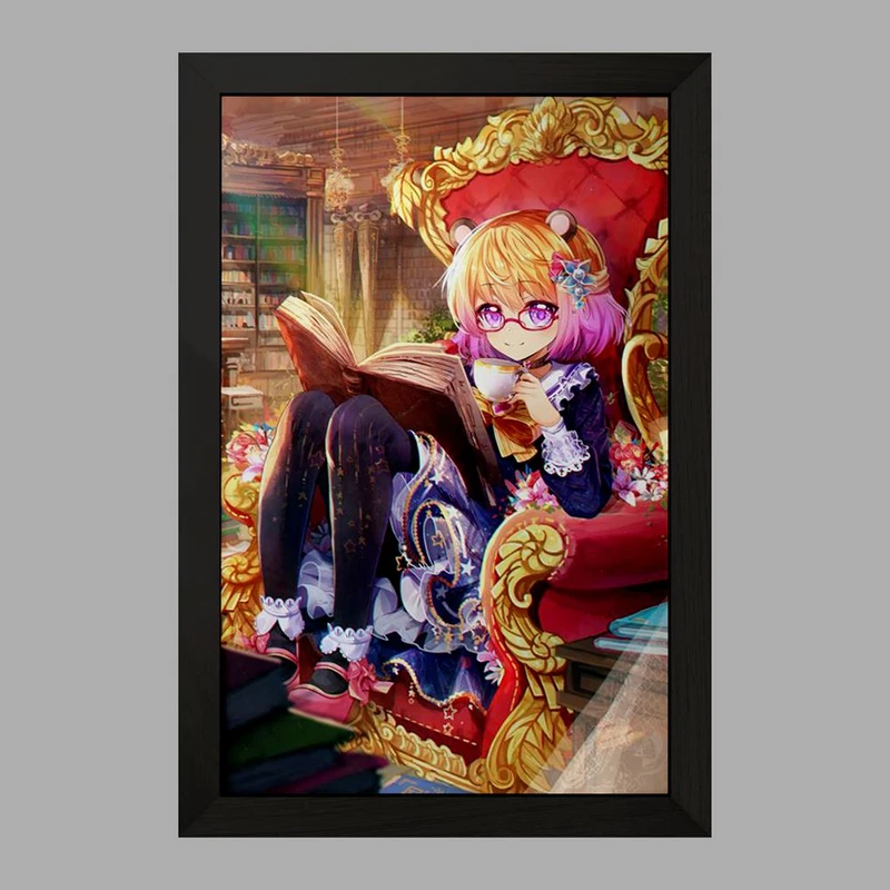 تابلو خندالو مدل دختر انیمه ای  کد 18079