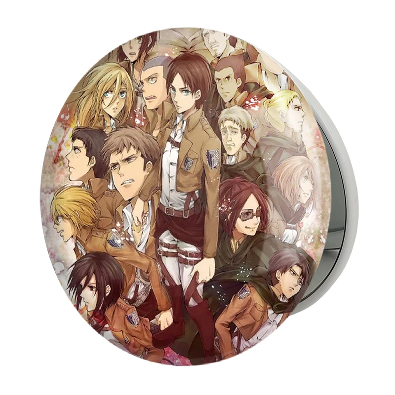 آینه جیبی خندالو طرح انیمه اتک آن تایتان Attack on Titan مدل تاشو کد 4840 